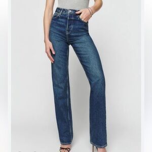 Reformation cynthia high rise straight jeans size 29